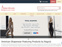 Tablet Screenshot of americanshapewear.com